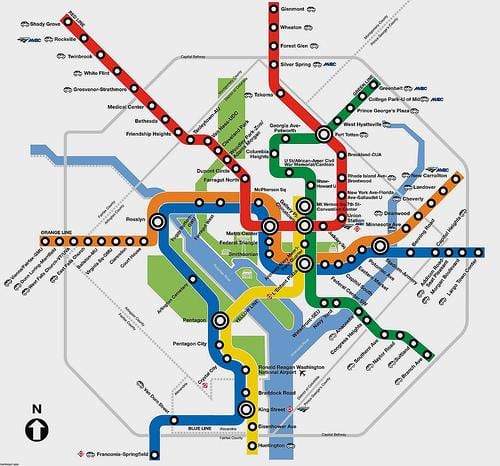 ดีซีเมโทรบนแผนที่วางแผน today