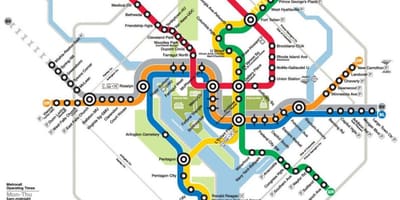 วอชิงตันดีซีเมโทรล็อกแผนที่