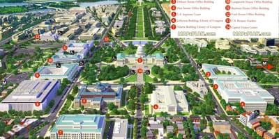 แผนที่ของวอชิงตันดีซี 3d