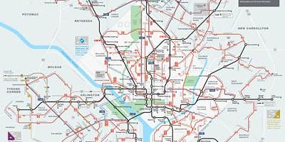 ดีซีเมโทรถบนแผนที่