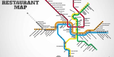 แผนที่ของวอชิงตันดีซีร้านอาหาร