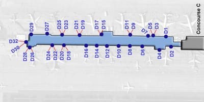 แผนที่ของสเตองเทอร์มินัล d